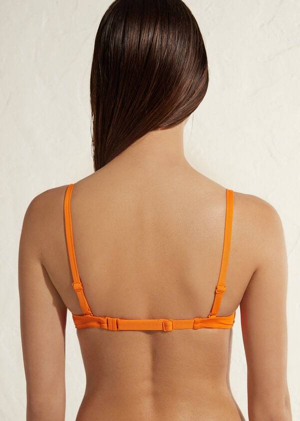 reggiseno bikini ecologico arancione da donna calzedonia super padded push up indonesia