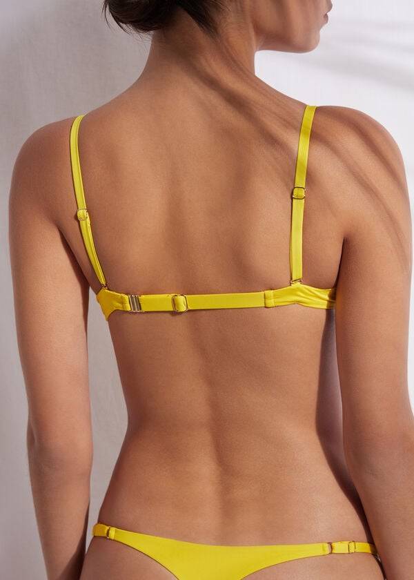 top bikini da donna eco rosa calzedonia super padded push up indonesia yellow