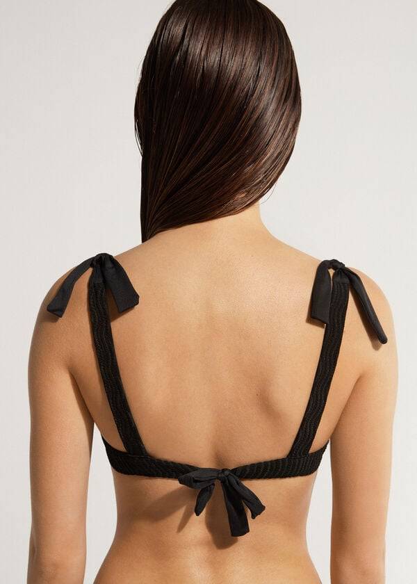 top bikini da donna calzedonia tank mykonos nero
