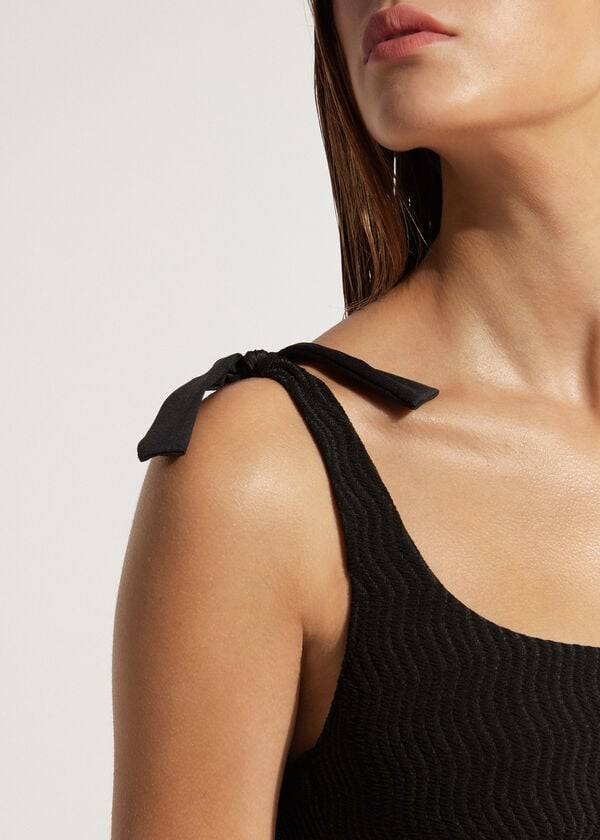 top bikini da donna calzedonia tank mykonos nero