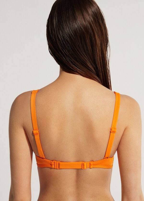 top bikini ecologici indonesia stile canotta calzedonia da donna arancioni