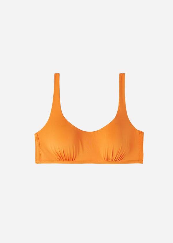 top bikini ecologici indonesia stile canotta calzedonia da donna arancioni