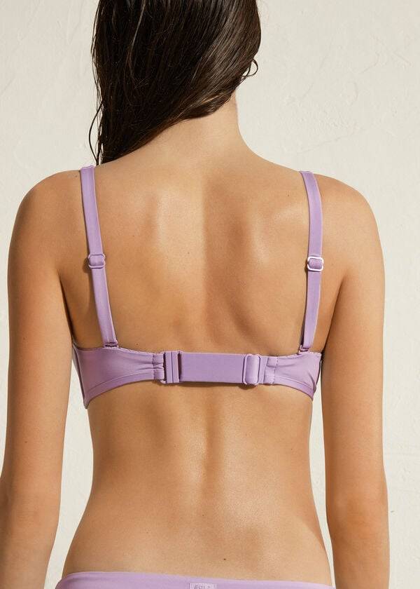 top bikini ecologico in stile canotta da donna calzedonia viola in indonesia