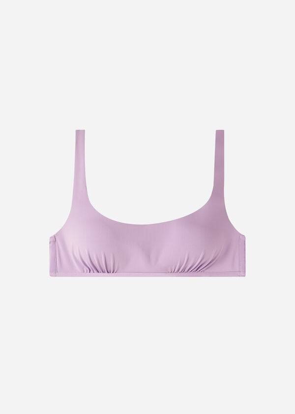 top bikini ecologico in stile canotta da donna calzedonia viola in indonesia