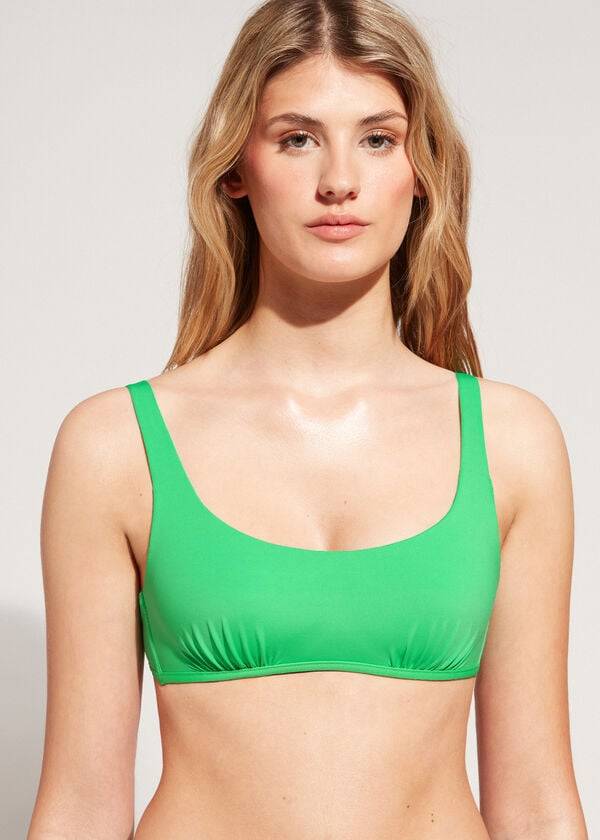 top bikini da donna verde calzedonia stile indonesia eco rosa