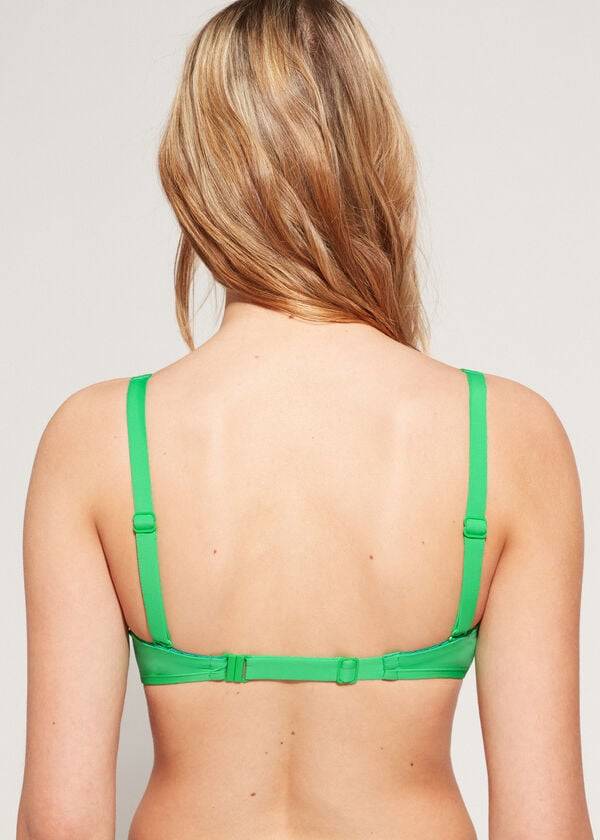 top bikini da donna verde calzedonia stile indonesia eco rosa