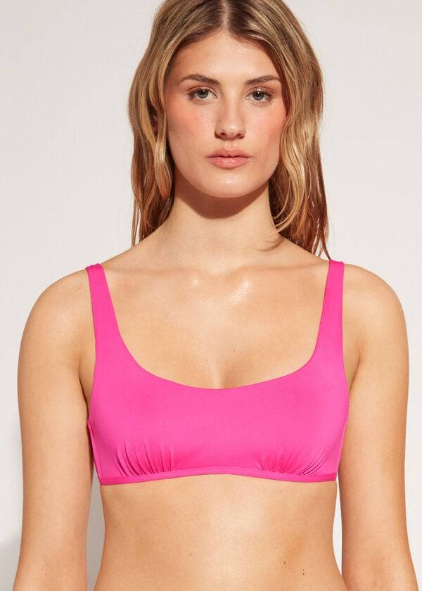 top bikini calzedonia rosa da donna stile indonesia eco rosa