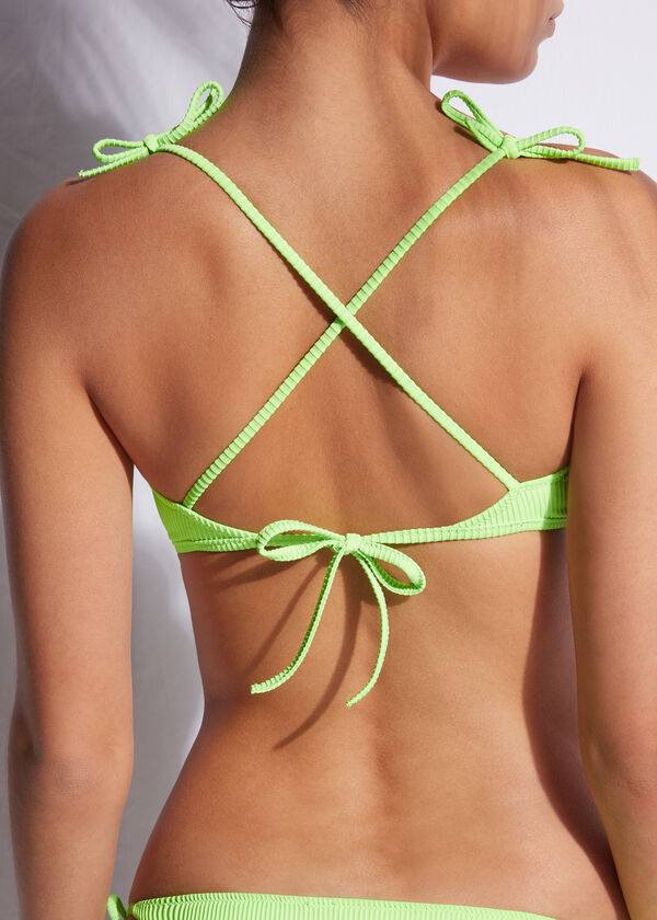 top bikini da donna calzedonia new york modello tank verde