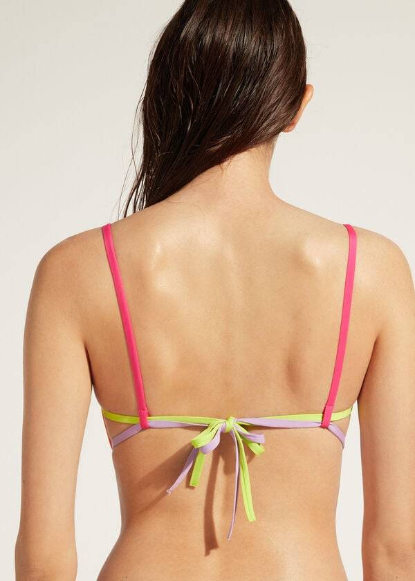 reggiseno bikini tokyo eco da donna calzedonia tank arancione