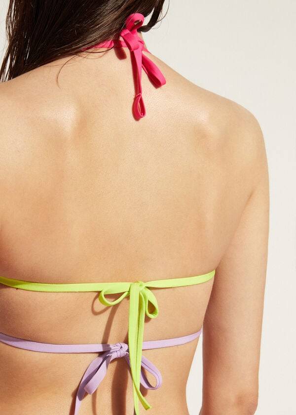 reggiseno bikini tokyo eco da donna calzedonia tank arancione