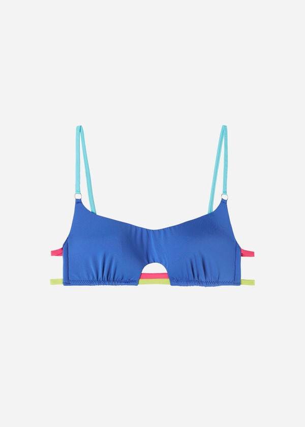 top bikini da donna calzedonia tank tokyo eco blu