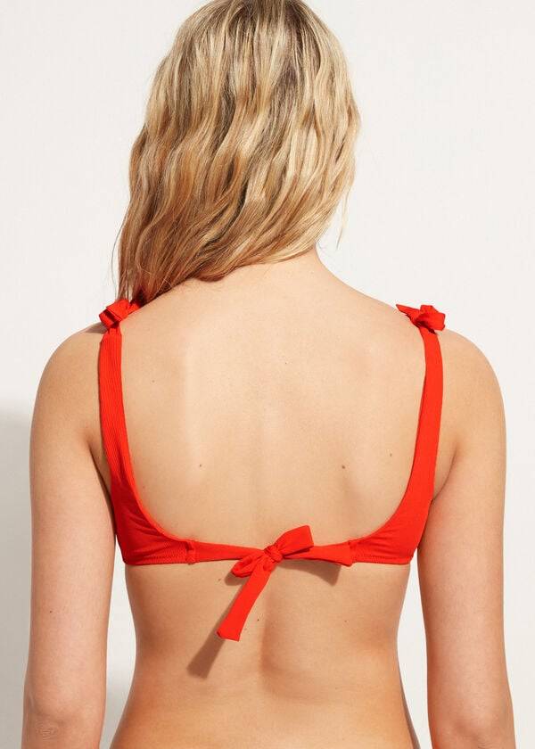 top bikini berlino stile canotta da donna calzedonia rosso