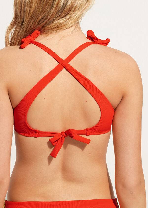 top bikini berlino stile canotta da donna calzedonia rosso