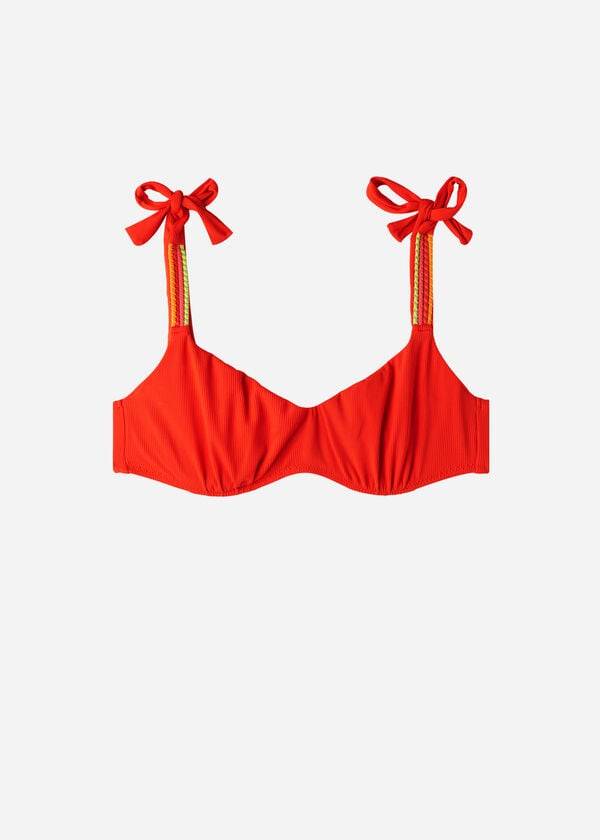 top bikini berlino stile canotta da donna calzedonia rosso