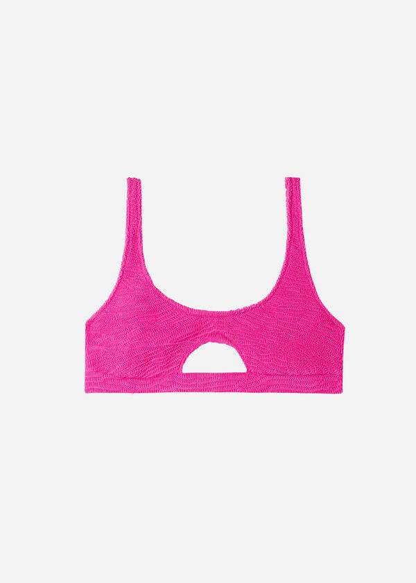 calzedonia tank-style cut out miami bikini top da donna rosa