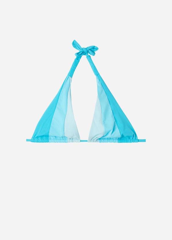 top bikini da donna calzedonia triangle string azzorre verde turchese