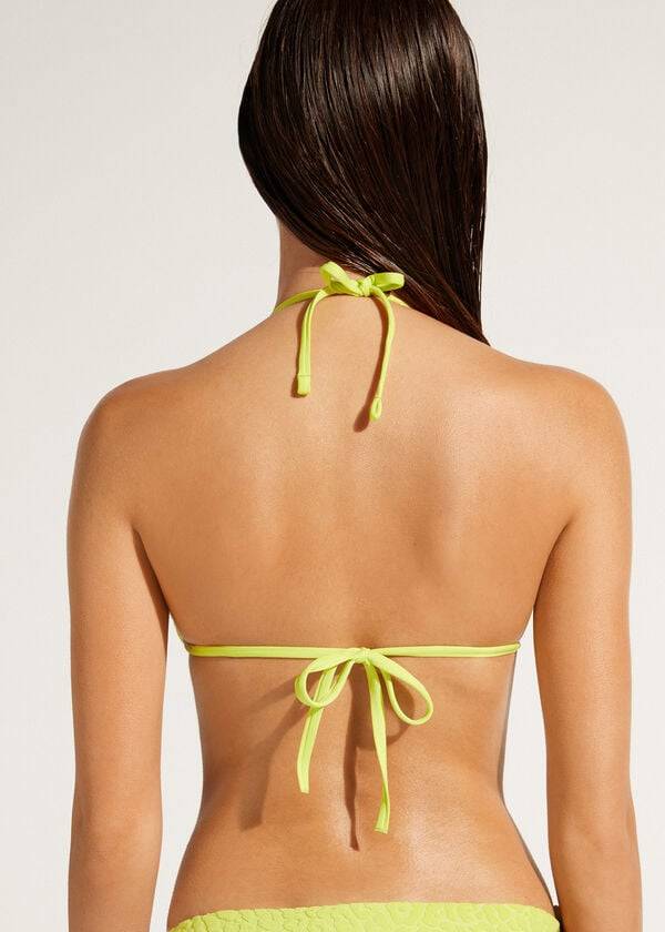 reggiseno bikini a triangolo bangkok calzedonia da donna verde