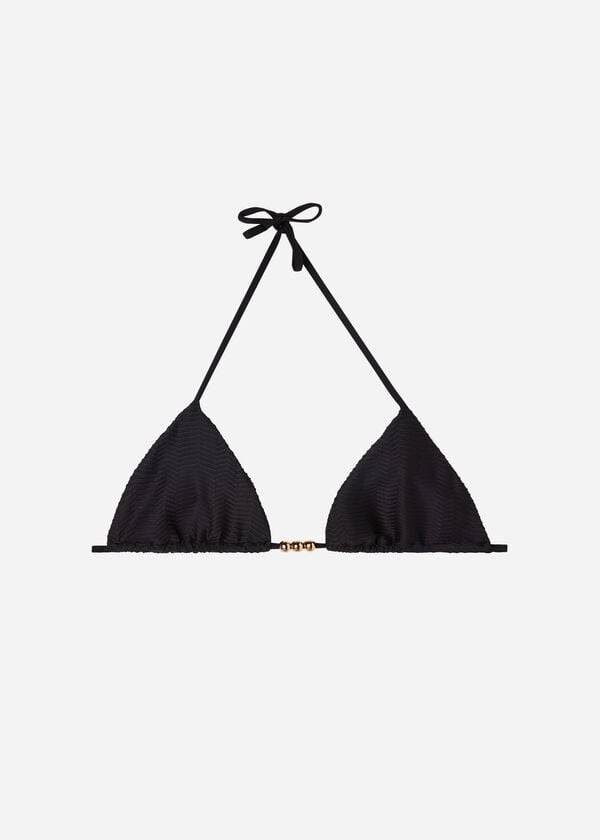 reggiseno bikini a triangolo casablanca calzedonia da donna nero