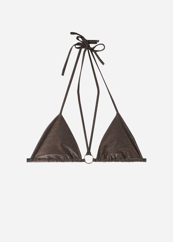 calzedonia triangle string hollywood bikini top da donna nero
