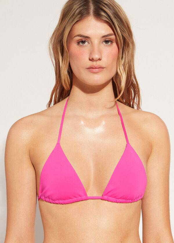 top bikini rosa calzedonia triangle string indonesia eco rosa da donna
