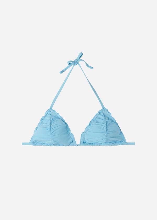 reggiseno bikini a triangolo islamorada da donna calzedonia blu