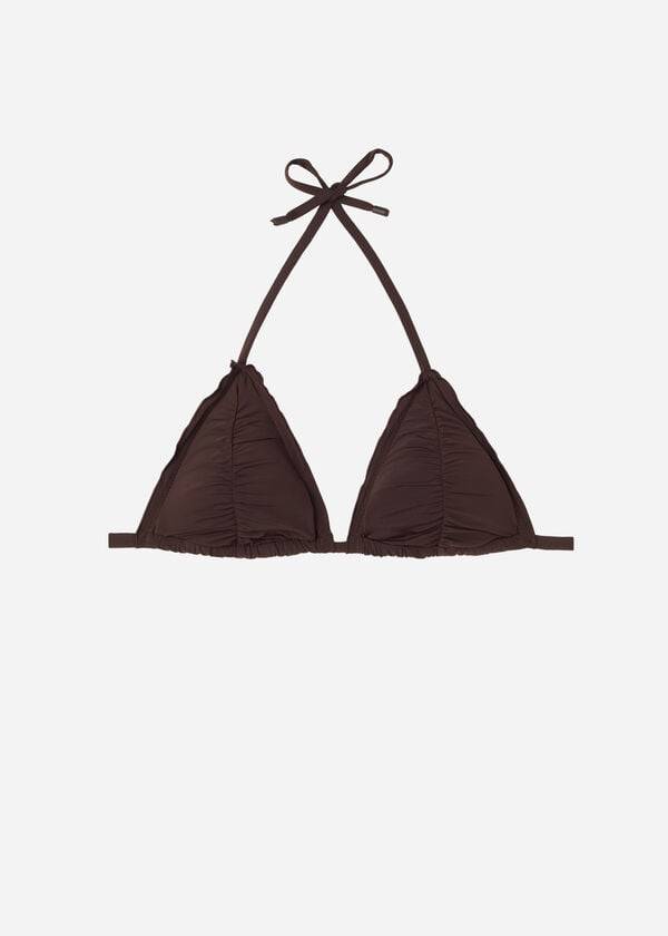 reggiseno bikini a triangolo islamorada da donna calzedonia color caffè
