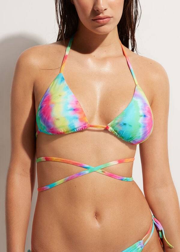 calzedonia triangle string orlando bikini top donna multicolore