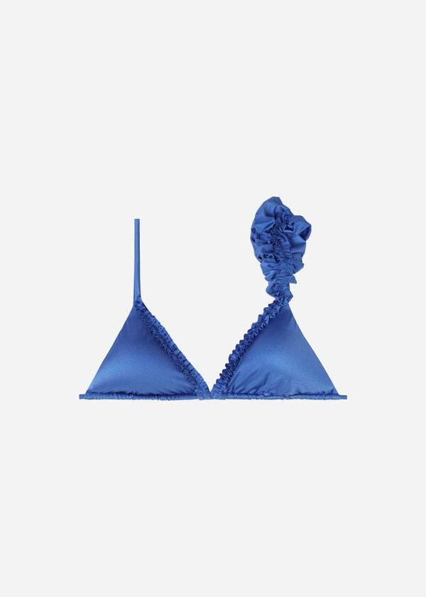 calzedonia triangle string vienna bikini top donna blu