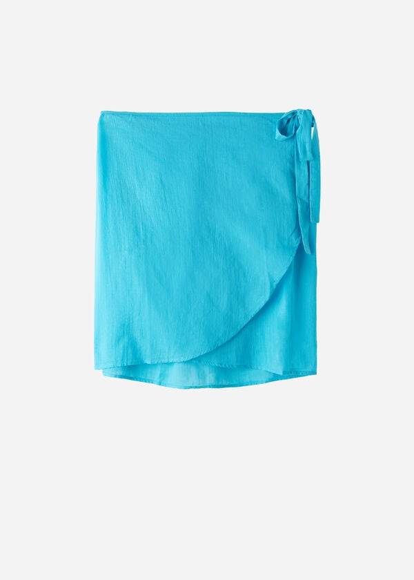 copricostume corto da donna calzedonia color turcheseverde