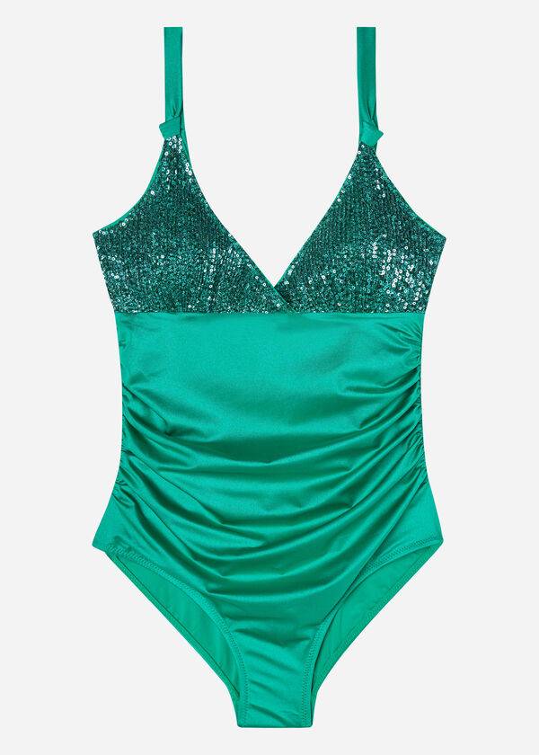 costumi da bagno interi da donna calzedonia cannes verdi