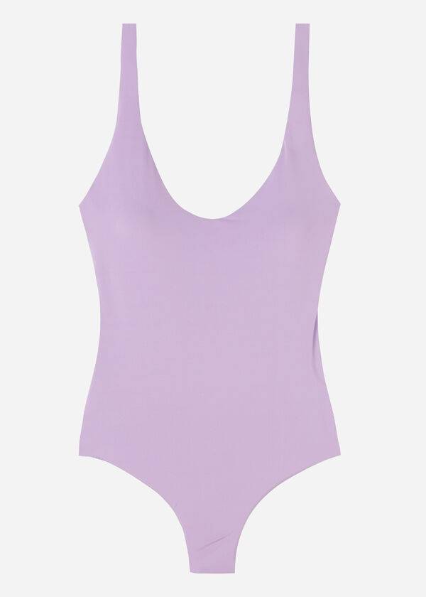 costume da bagno intero ecologico indonesia calzedonia da donna viola