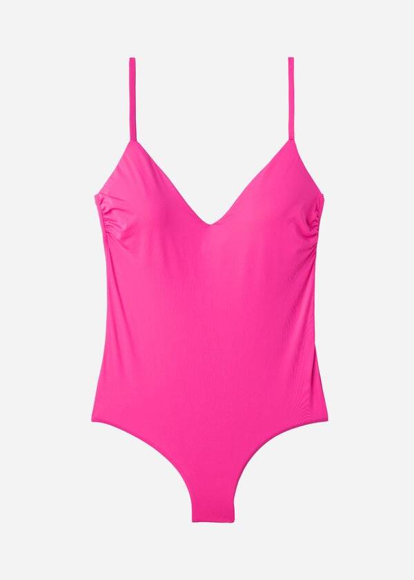 calzedonia padded one-piece indonesia costume da bagno da donna rosa