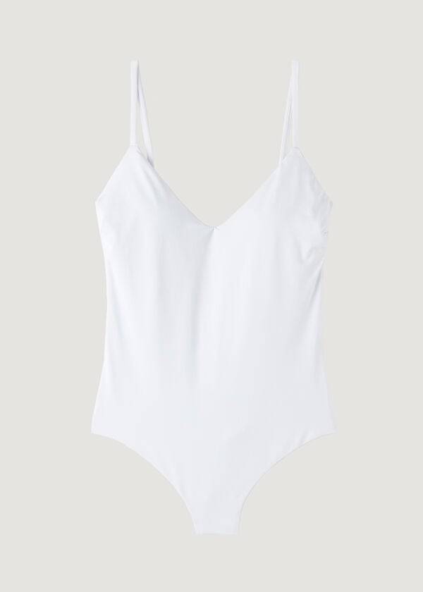 calzedonia padded one-piece indonesia costume da bagno da donna bianco