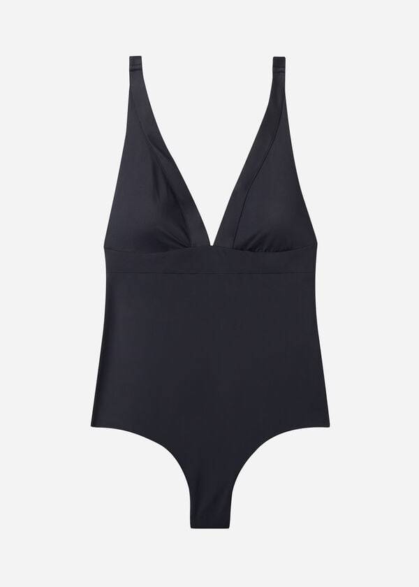 costume da bagno intero imbottito paola di calzedonia da donna nero