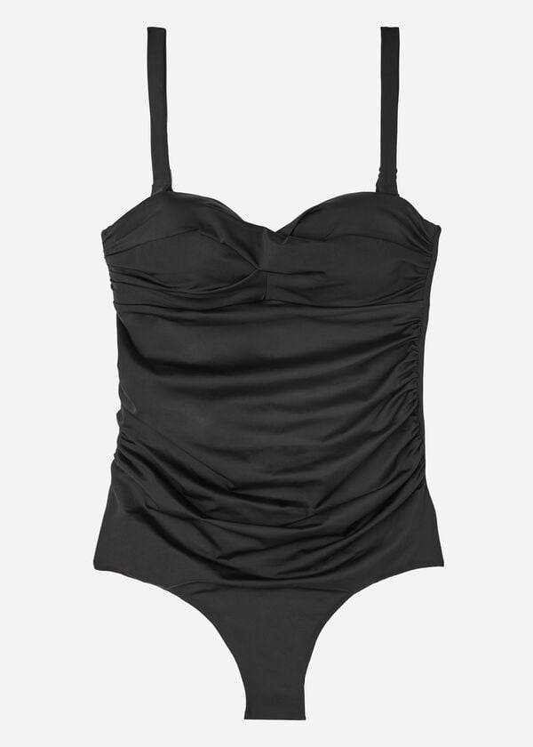 costume da bagno intero imbottito calzedonia roma da donna nero