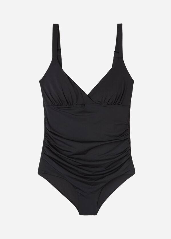 calzedonia costume intero imbottito effetto modellante indonesia eco da donna nero