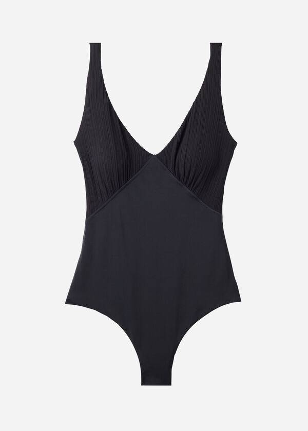 calzedonia costume intero imbottito effetto modellante pesaro donna nero